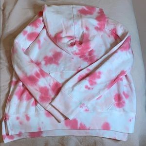 Pink & White Tie Dye Sweatshirt